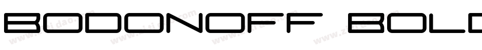 Bodonoff Bold字体转换